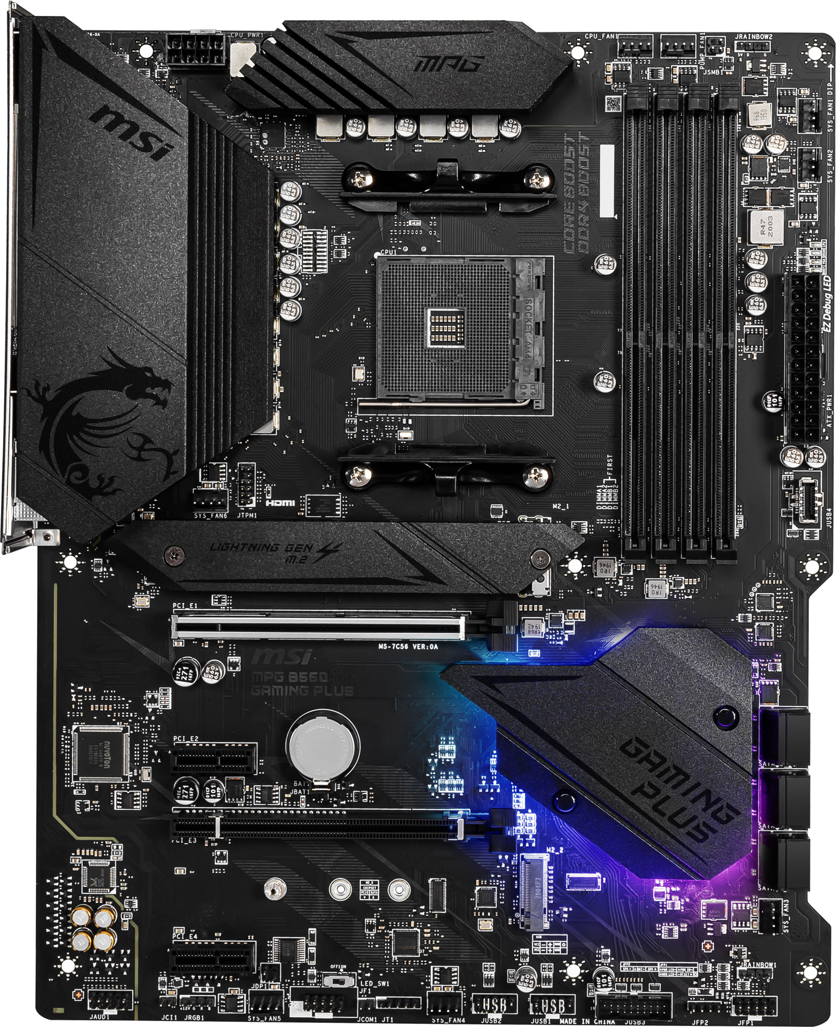 MSI MPG B550 GAMING PLUS AMD Socket AM4 B550 Chipset ATX