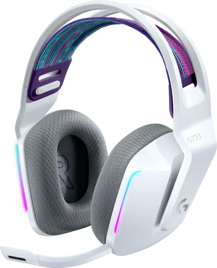 Logitech G733 LIGHTSPEED Wireless RGB Gaming Headset in White