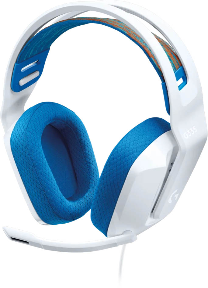 Logitech G335 Wired Gaming Headset, White