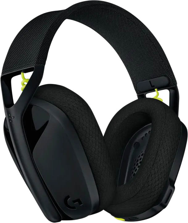 Logitech G435 LIGHTSPEED Wireless Gaming Headset in Black and Neon Yellow