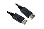 Cables Direct 1m Locking DisplayPort v1.2 Cable