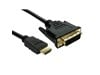 Cables Direct 10m DVI-D Single Link to HDMI Cable