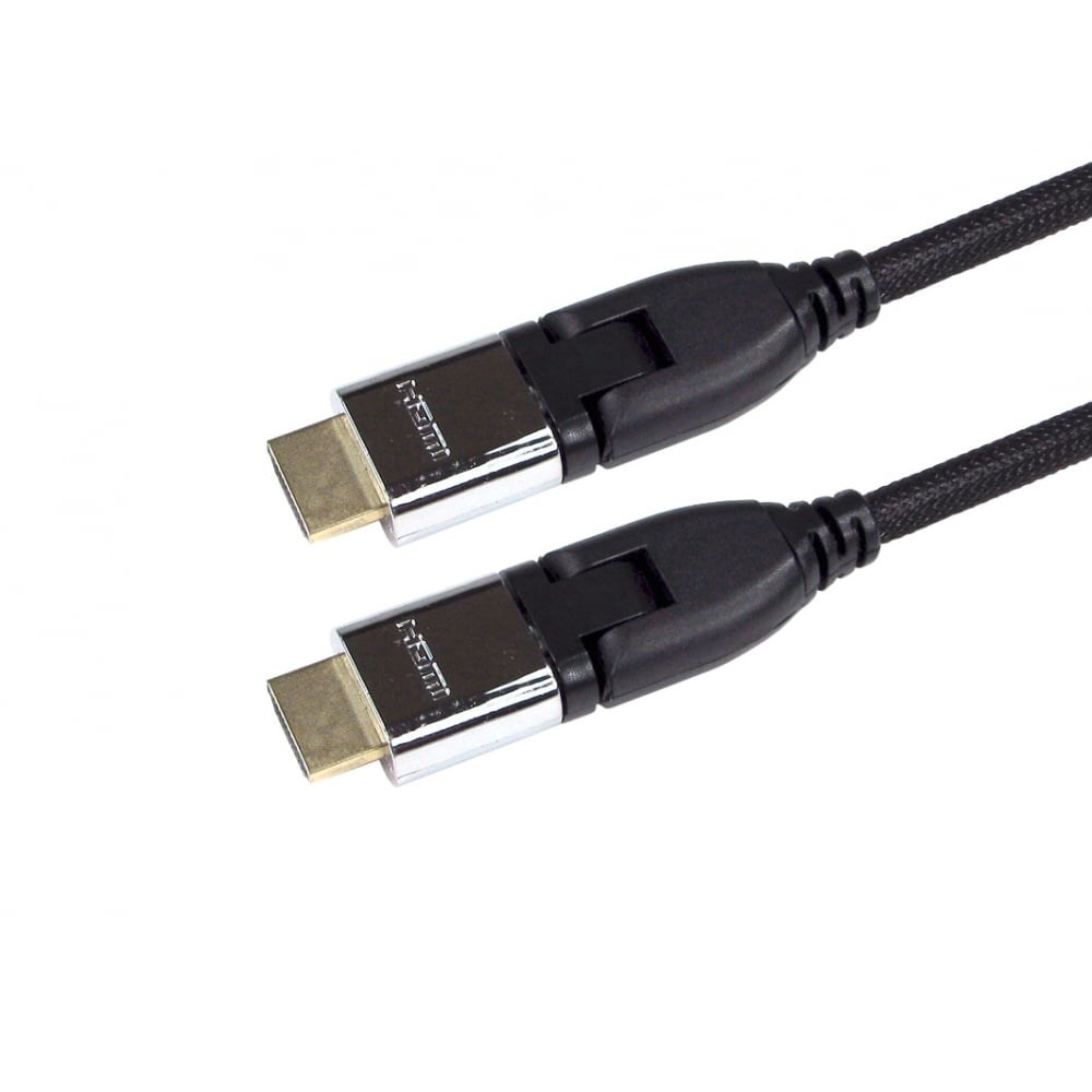 Photos - Cable (video, audio, USB) Cables Direct 5m HDMI 1.4 High Speed with Ethernet Cable with Swivel 99HD4 