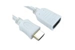 Cables Direct 1m HDMI 1.4 High Speed with Ethernet Extension Cable in White