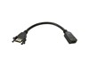Cables Direct 0.2m HDMI 1.4 High Speed with Ethernet Stub with Black Screws