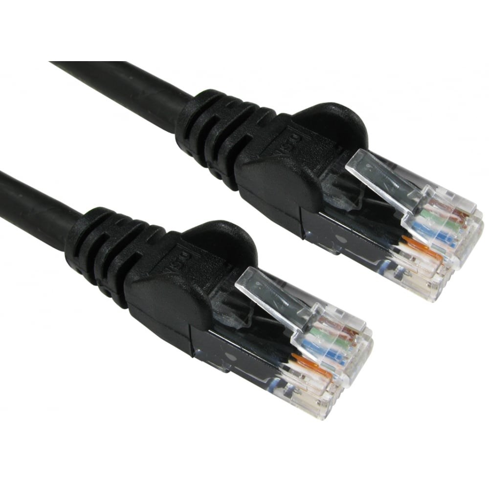 Photos - Ethernet Cable Cables Direct 0.5m CAT6 Patch Cable  99LHT6-600K (Black)