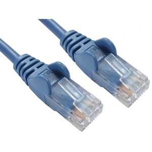 Cables Direct 0.5m CAT5e Economy Fast Ethernet Network Cable in Blue