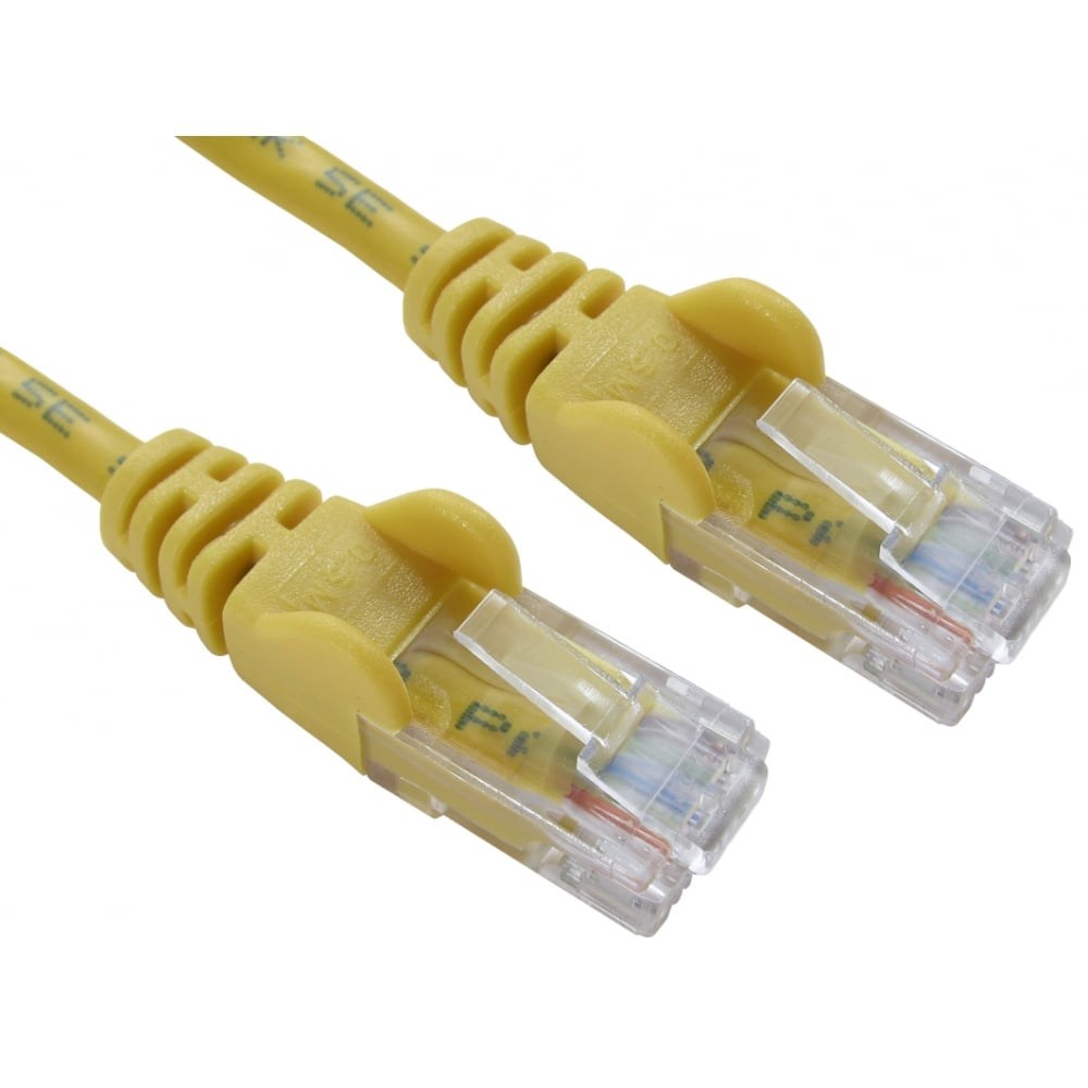 Photos - Ethernet Cable Cables Direct 2m CAT5E Patch Cable  99TRT-602Y (Yellow)