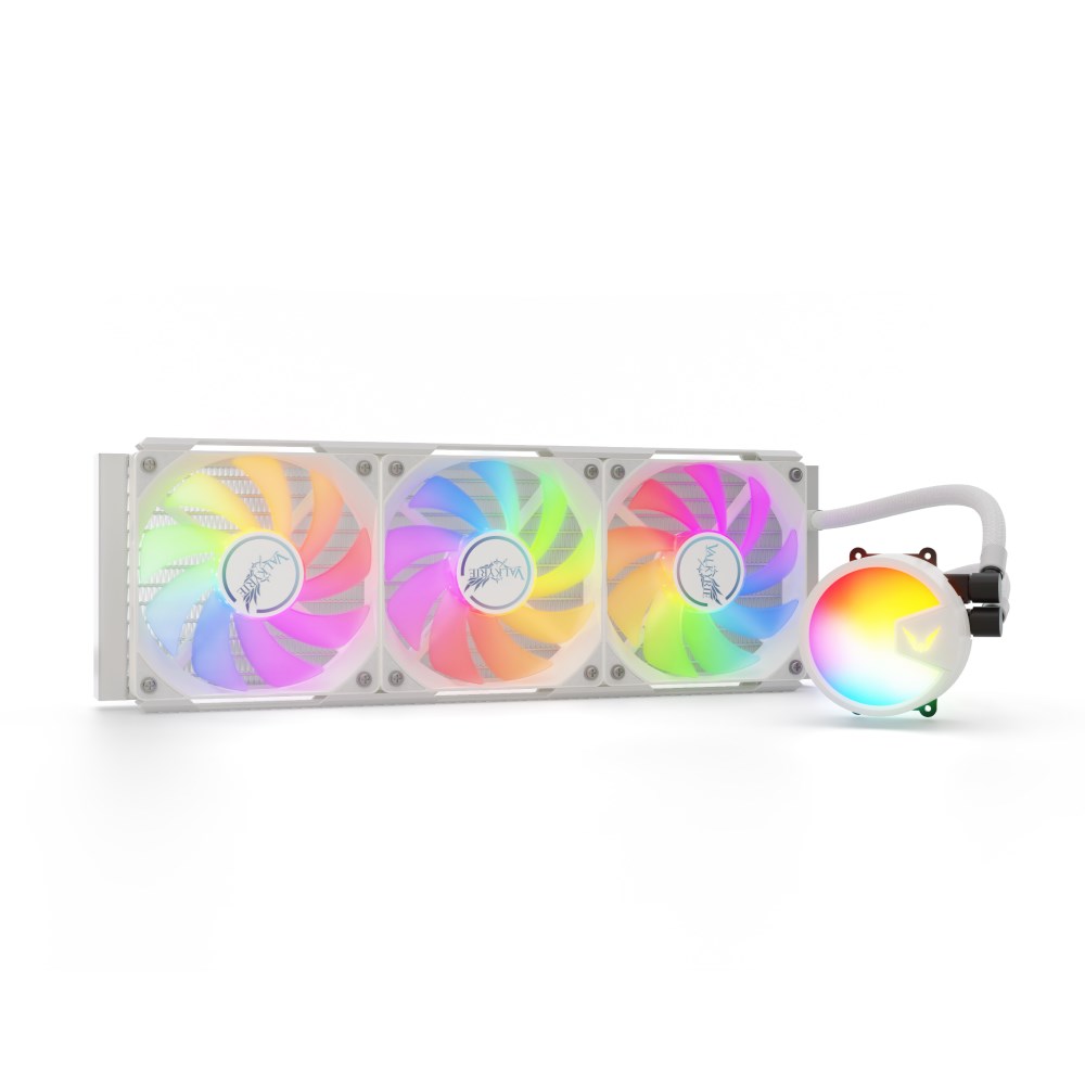 Valkyrie A360 360mm AiO Liquid CPU Cooler in White - VK-AIOA360W | CCL