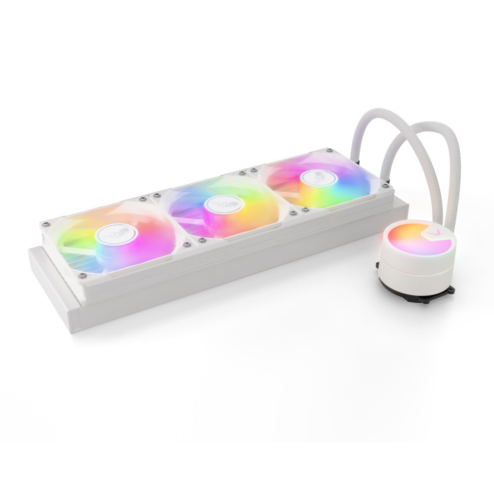 Valkyrie A360 360mm AiO Liquid CPU Cooler in White - VK-AIOA360W | CCL