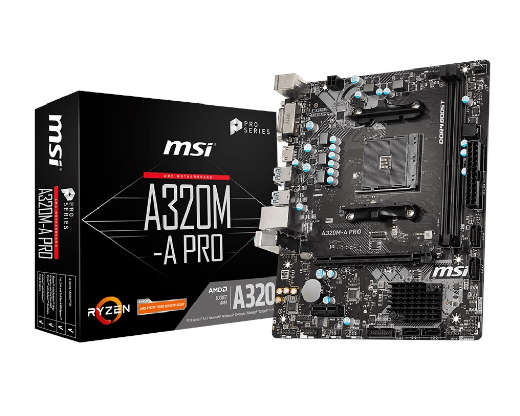 MSI A320MA PRO AMD Socket AM4 Motherboard A320MA PRO CCL Computers