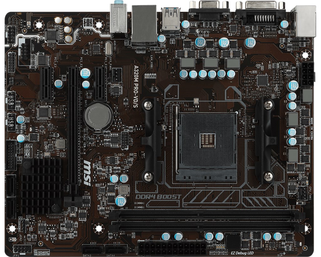 MSI A320M PROVD/S AMD Socket AM4 Motherboard A320M PROVD/S CCL