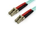 StarTech.com 7m OM3 LC to LC Multimode Duplex Fiber Optic Patch Cable in Aqua