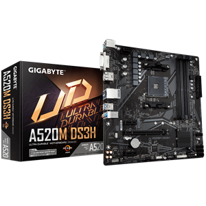 Gigabyte A520M DS3H AMD Socket AM4 A520 Chipset MicroATX Motherboard