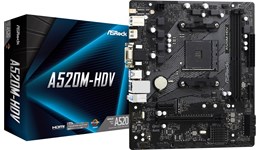 ASRock A520M-HDV mATX Motherboard for AMD AM4 CPUs