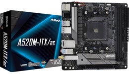 ASRock A520M-ITX/ac ITX Motherboard for AMD AM4 CPUs