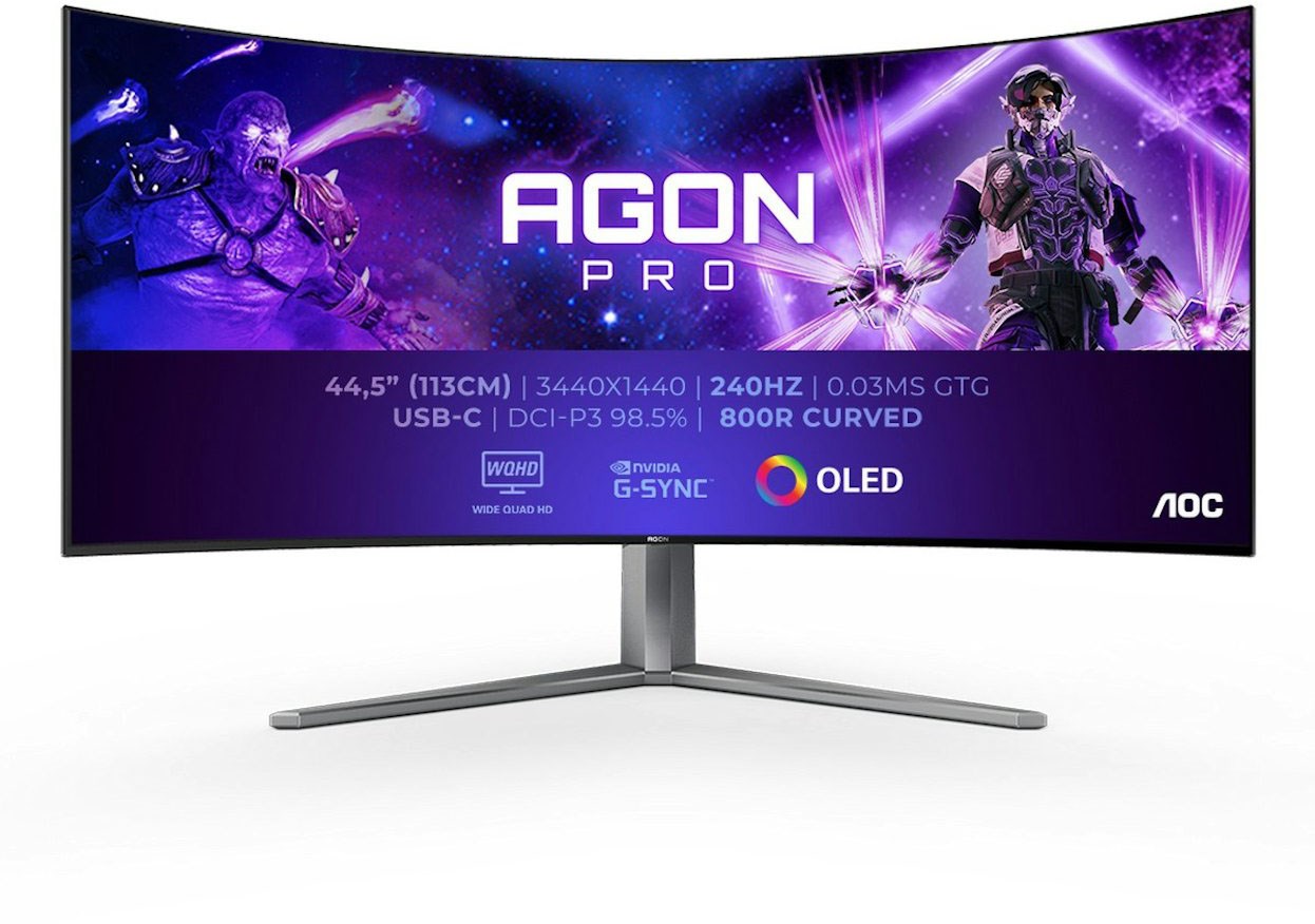 gaming monitor gpu for 240hz monitor AOC AGON PRO AG456UCZD 45" UWQHD 240Hz Gaming Curved Monitor