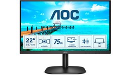 AOC 22B2H/EU 22" Full HD Monitor - IPS, 75Hz, 4ms, HDMI