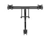 StarTech.com Desk Mount Dual Monitor Arm with USB, Audio in Black