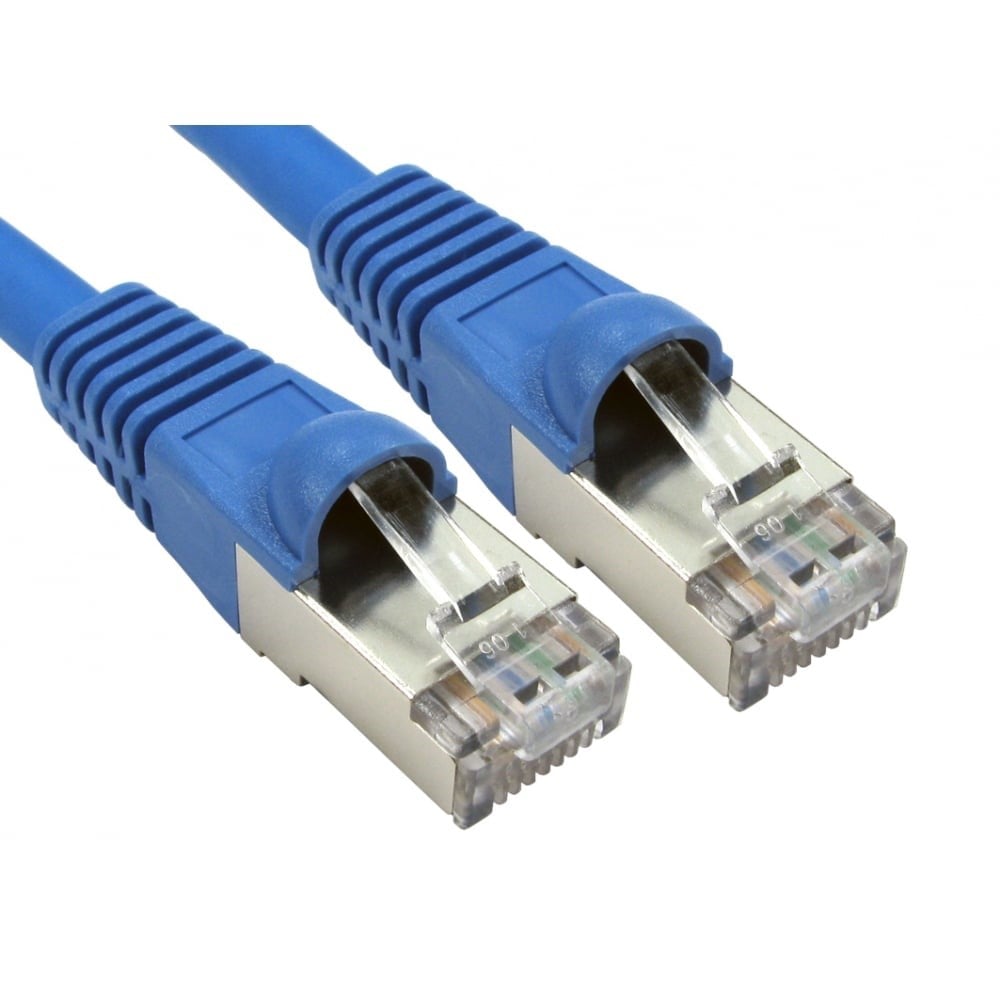Photos - Ethernet Cable Cables Direct 0.5m CAT6A Patch Cable  ART-100B (Blue)