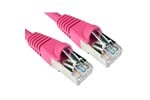 Cables Direct 15m CAT6A Patch Cable (Pink)
