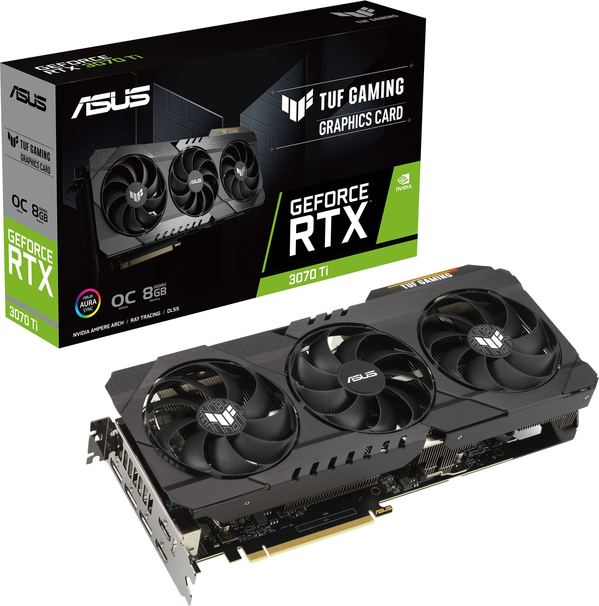 ASUS GeForce RTX 3070 Ti TUF Gaming 8GB OC GPU - TUF-RTX3070TI-O8G 