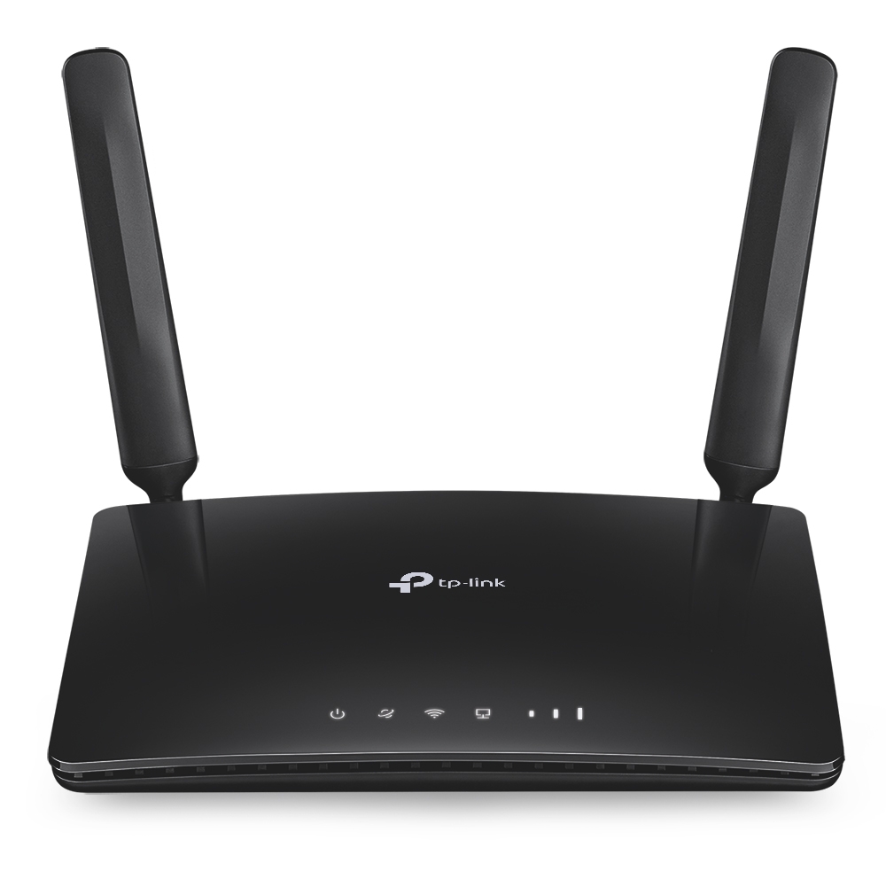 TP-Link Archer MR200 V4 AC750 433Mbps (5GHz) 300Mbps (2.4GHz) Dual-Band Wireless 4G LTE Router (Black) V1.0