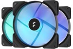 Fractal Design Aspect 14 RGB 140mm Triple Pack of Chassis Fans in Black