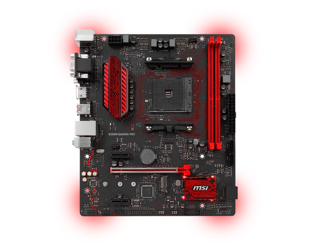 MSI B350M GAMING PRO AMD Socket AM4 Motherboard B350M GAMING PRO