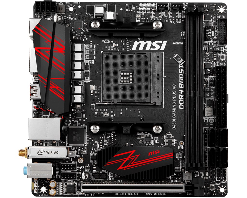 MSI B450I GAMING PLUS AC AMD Motherboard B450I GAMING PLUS AC CCL