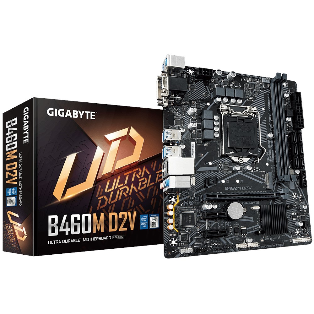 Gigabyte B460M D2V Intel Socket 1200 B460 Chipset MicroATX Motherboard ...
