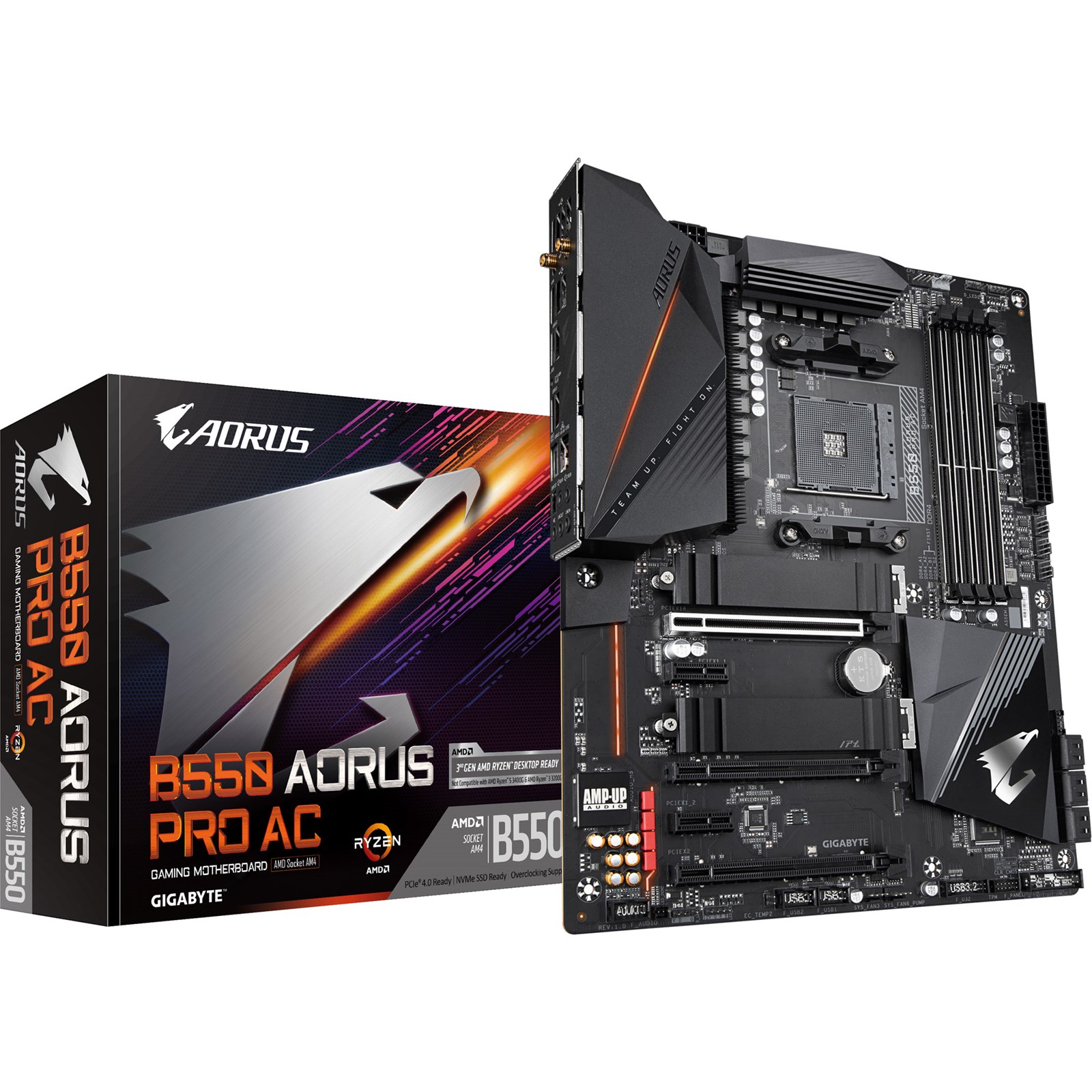 Gigabyte B550 Aorus Pro Ac Amd Motherboard B550 Aorus Pro Ac Ccl Computers