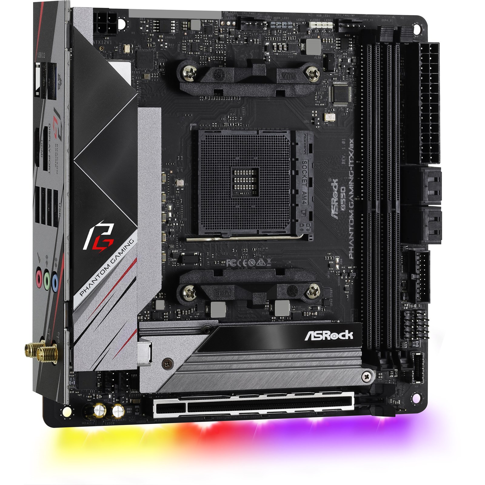 ASRock B550 Phantom GamingITX/ax AMD Motherboard 90MXBD40A0UAYZ CCL Computers