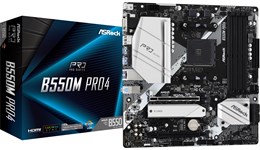 ASRock B550M Pro4 mATX Motherboard for AMD AM4 CPUs