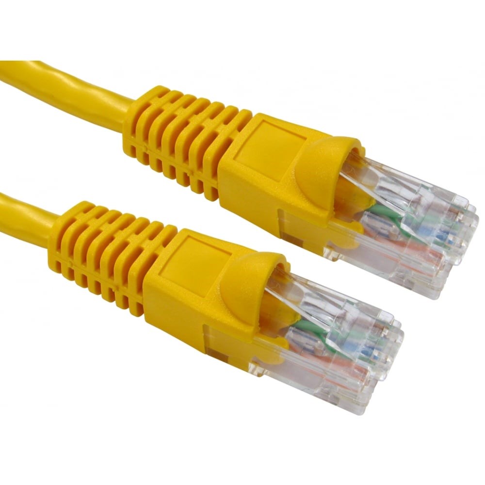 Photos - Ethernet Cable Cables Direct 2m CAT6 Patch Cable  B6-502Y (Yellow)