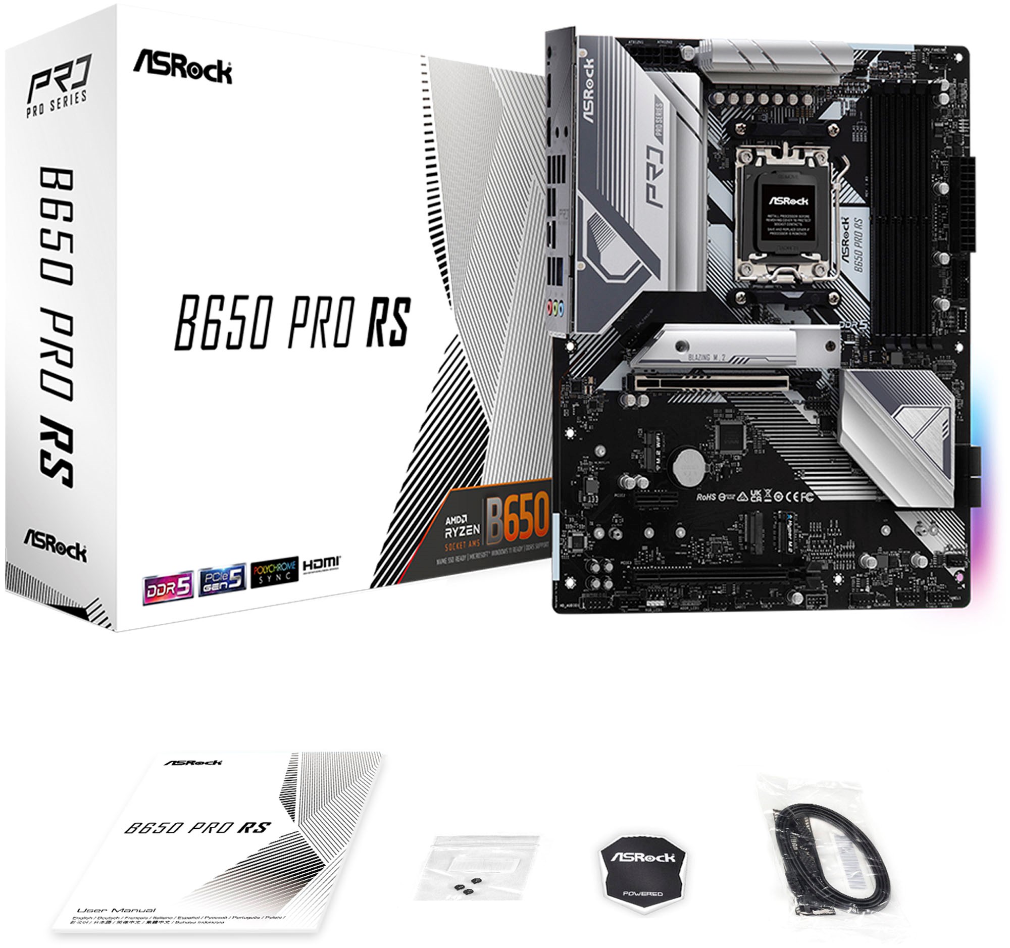 ASRock B650 Pro RS AMD Socket AM5 Motherboard - 90-MXBL10-A0UAYZ | CCL