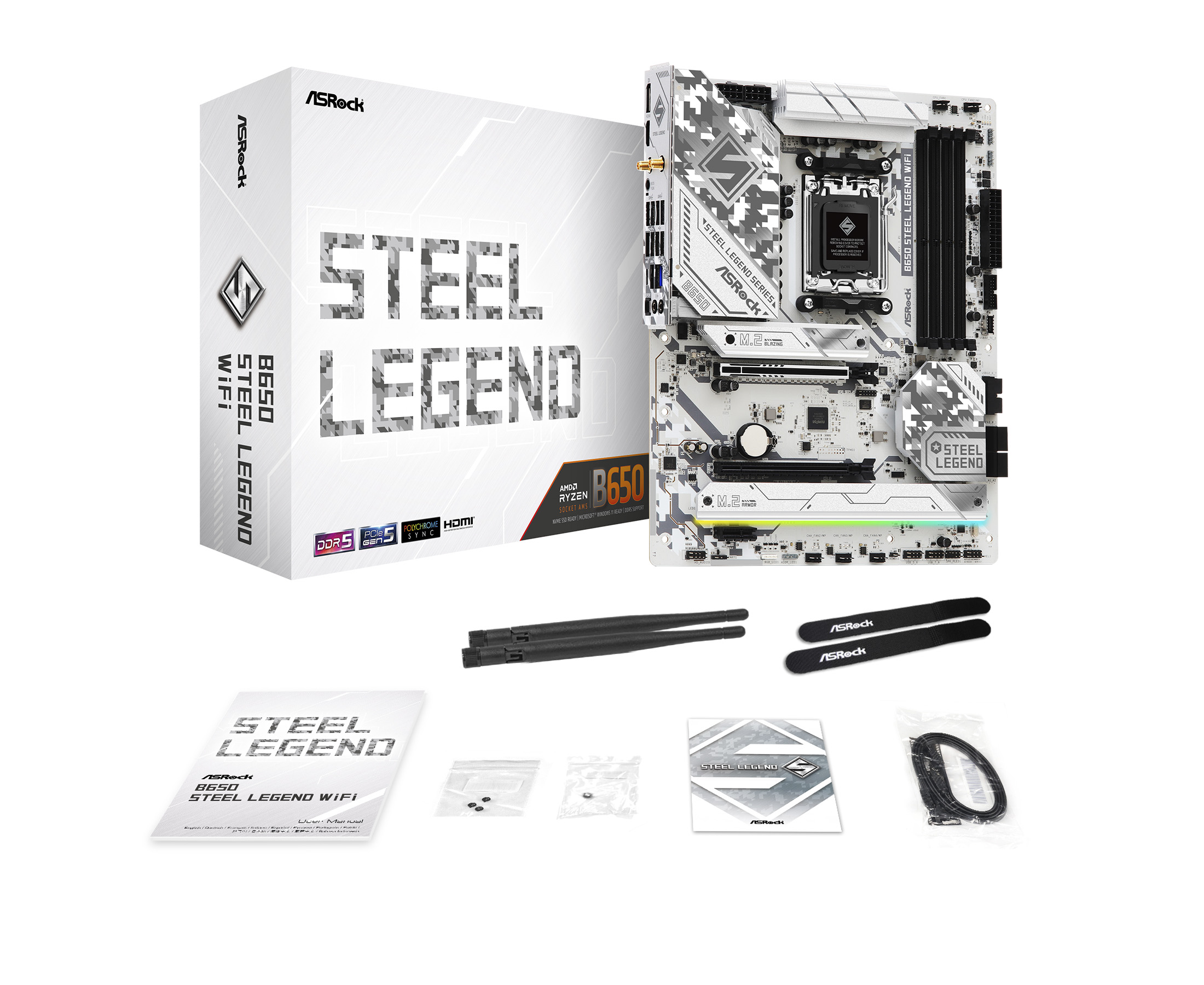 ASRock B650 Steel Legend WiFi AMD Socket AM5 ATX Motherboard - CCL