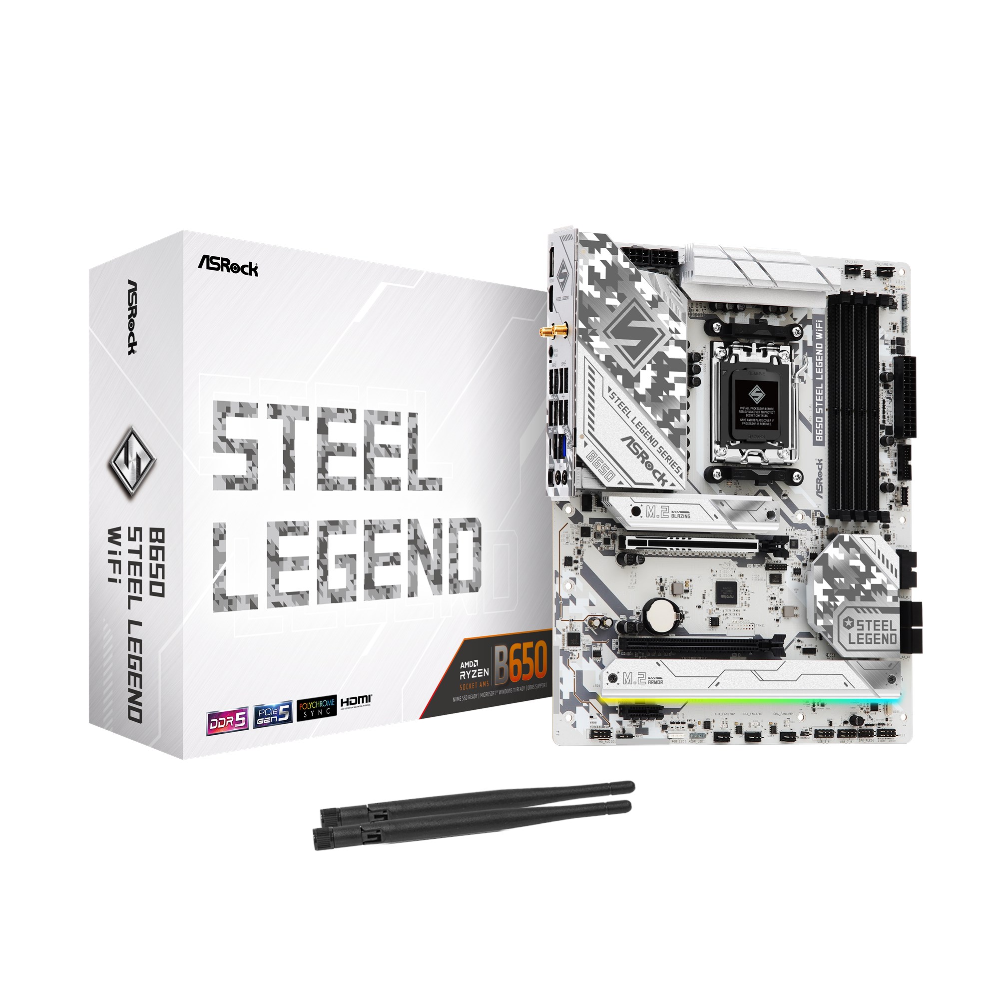 ASRock B650 Steel Legend WiFi AMD Socket AM5 Motherboard 90