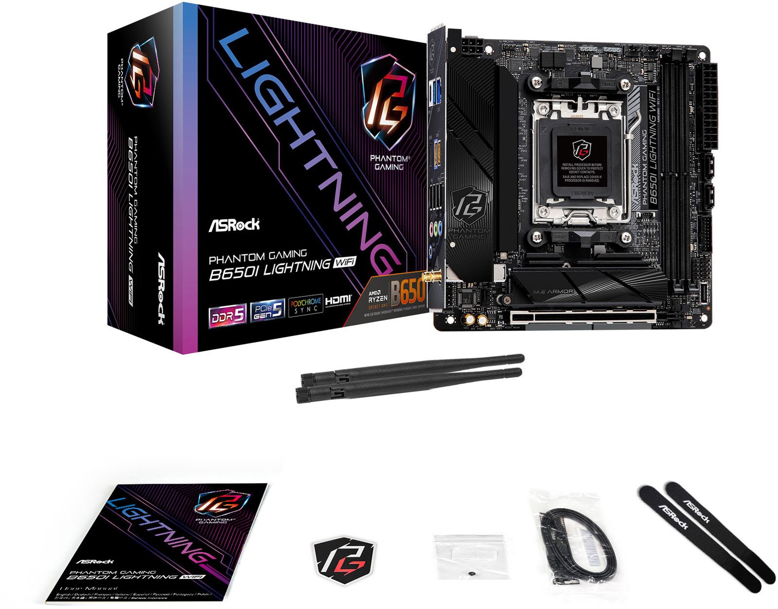 ASRock B650I LIGHTNING WiFi マザーボード ASRock | B650I Lightning WiFi