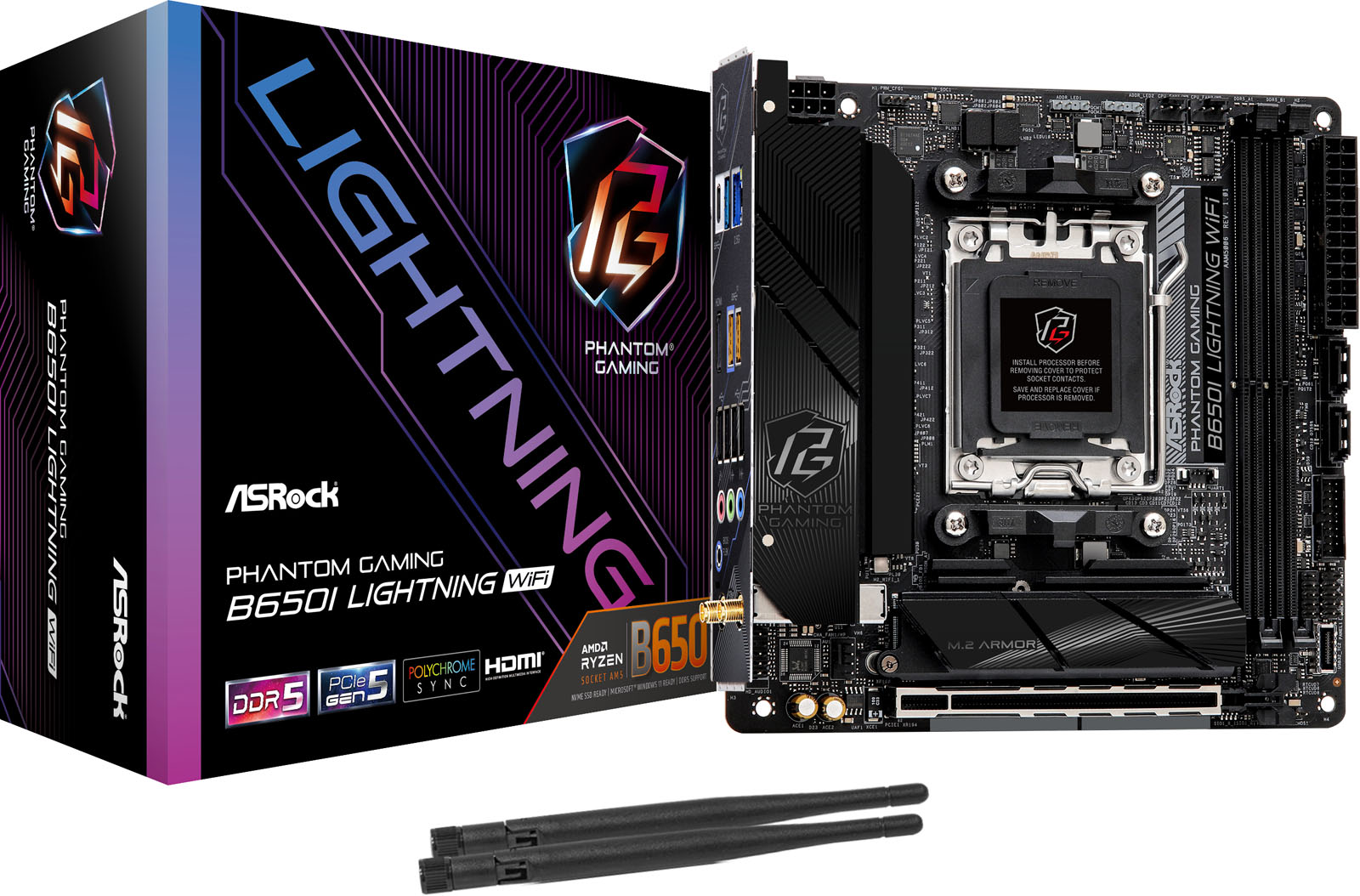 ASRock B650I Lightning WiFi ITX Motherboard for AMD AM5 CPUs