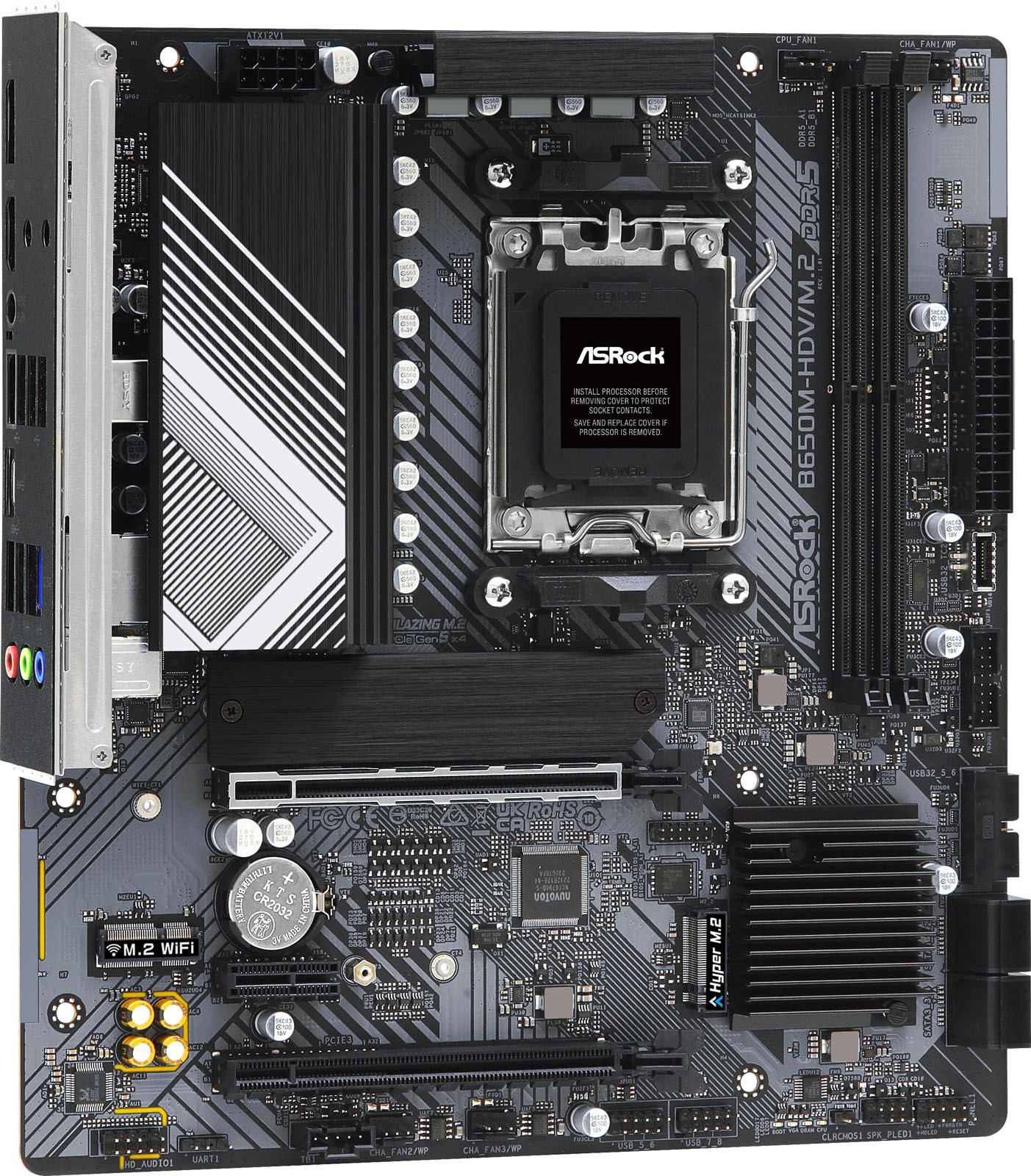 ASRock B650M-HDV/M.2 AMD Socket AM5 Motherboard - 90-MXBLA0-A0UAYZ