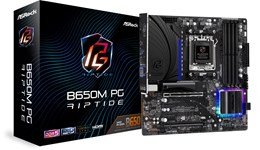 ASRock B650M PG Riptide mATX Motherboard for AMD AM5 CPUs
