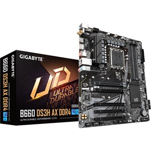 Gigabyte B660 DS3H AX DDR4 Motherboard, ATX, Intel Socket 1700, B660 Chipset, Wi-Fi, BT