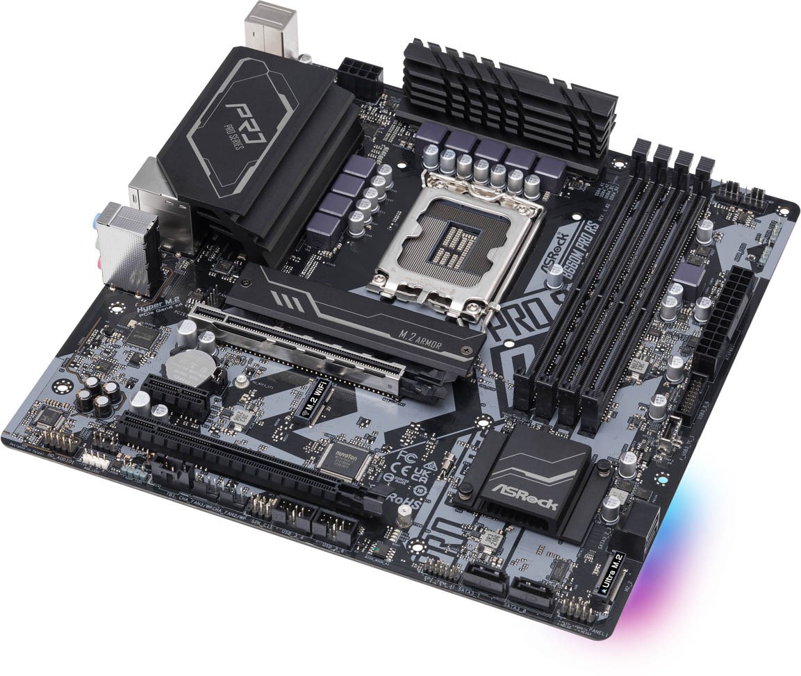 ASRock B660M Pro RS Intel Socket 1700 Motherboard - 90-MXBGW0