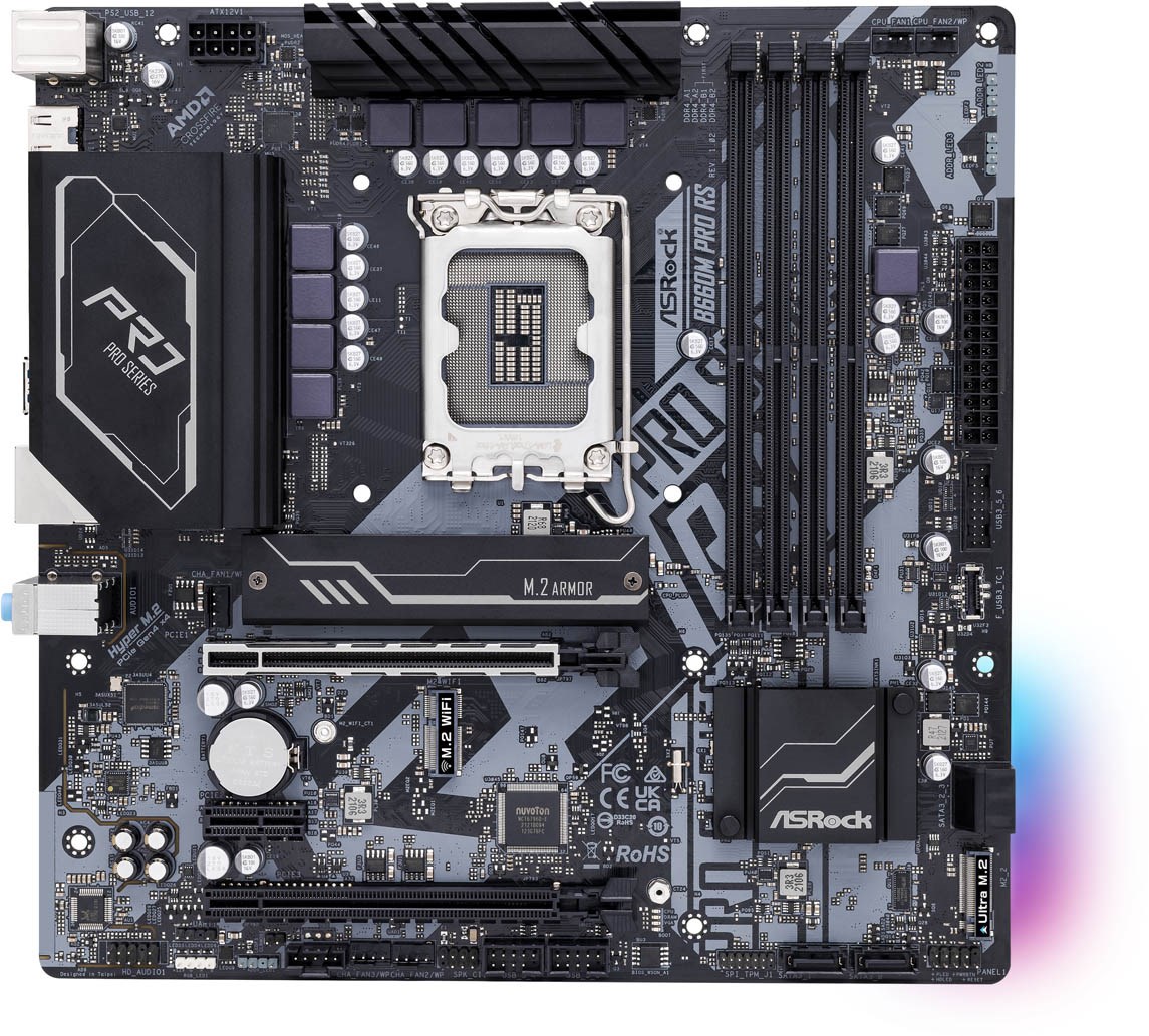 ASRock B660M Pro RS Intel Socket 1700 Motherboard - 90