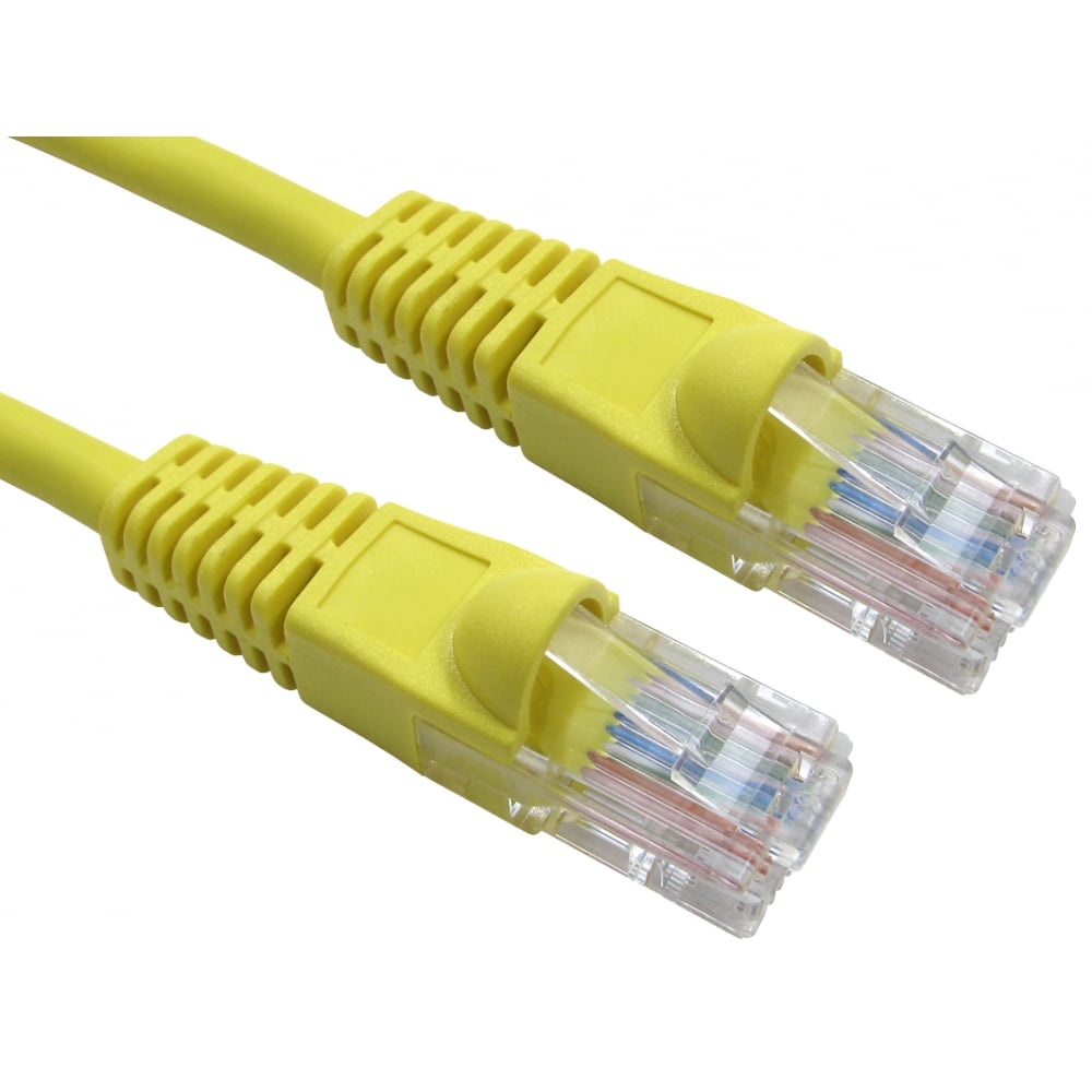 Cables Direct Yellow Cat6 Patch Cable (Yellow) 1M