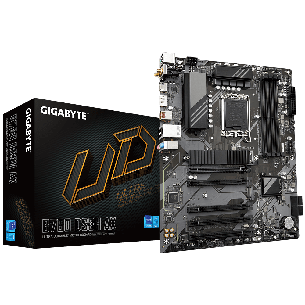 Gigabyte B760 DS3H AX ATX Motherboard for Intel LGA1700 CPUs