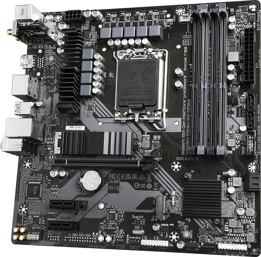 Gigabyte B760M DS3H AX DDR4 Intel Socket 1700 Motherboard
