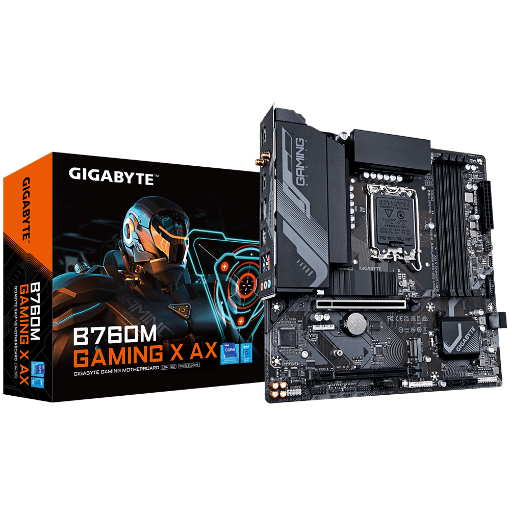 Gigabyte B760M GAMING X AX mATX Motherboard for Intel LGA1700 CPUs