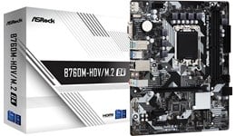 ASRock B760M-HDV/M.2 D4 mATX Motherboard for Intel LGA1700 CPUs